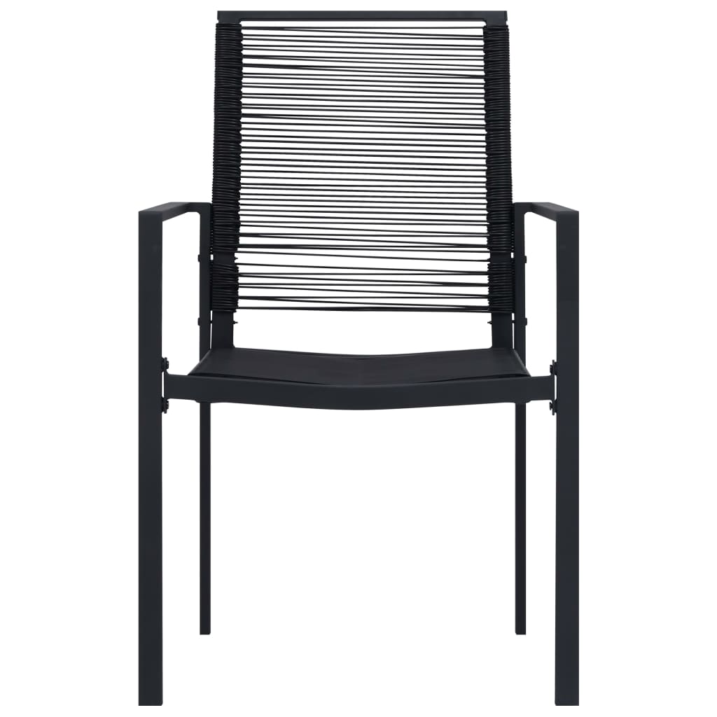 Dining Set Black Glass Standard Durable Dining Set