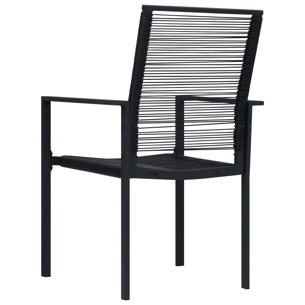 Dining Set Black Glass Standard Durable Dining Set
