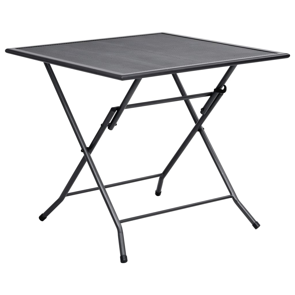 Dining Set Anthracite Steel Standard Dining Set Square