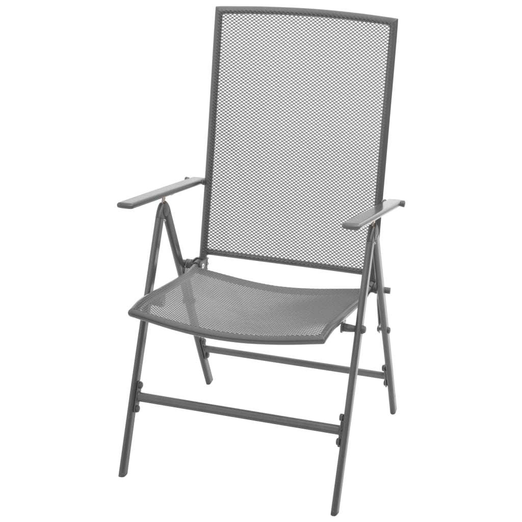 Dining Set Anthracite Steel Standard Dining Set Square