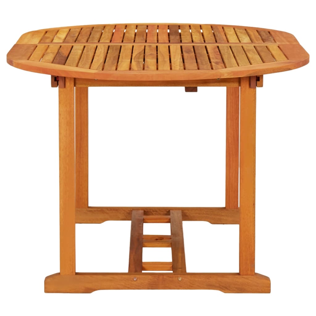 Garden Table Reddish-brown Solid eucalyptus wood Medium