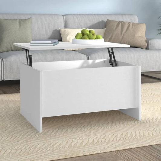 Coffee Table White Engineered wood Standard Coffee Table