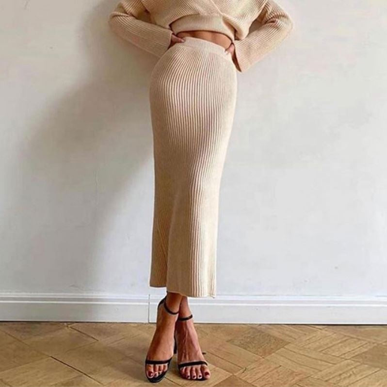 2-piece knitted dress